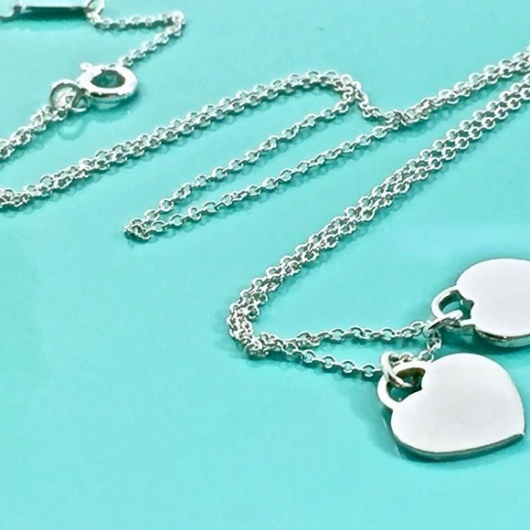 Tiffany & Co. Double RTT Mini Heart Necklace - Picture 6 of 6